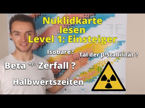 Nuklidkarte lesen für Einsteiger - Praktikum Nuklearchemie