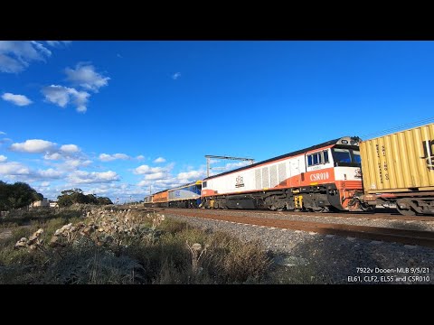7922v Passing By Laverton With EL Class Locomotives + N Class Crew Training