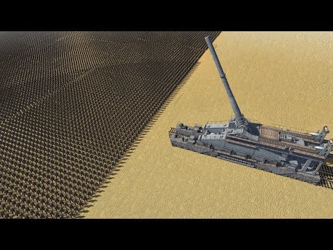 800MM GUSTAV GUN vs 1000 SOVIET SOLDIERS - Men of War Assault Squad 2