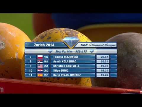 Zurich 2014: Men's Shot Put | Top 3