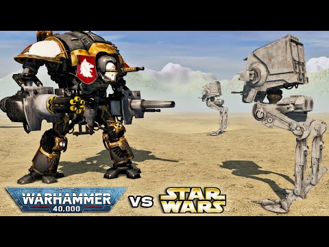 IMPERIAL GUARD vs GALACTIC EMPIRE! Warhammer 40k vs Star Wars (4K, Cinematic)