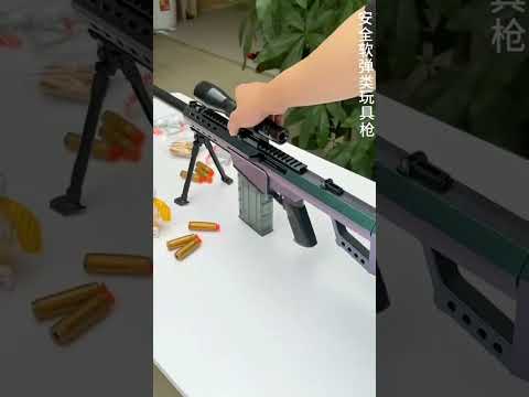 Unveiling the Barrett Toy Sniper Rifle: Precision Playtime! 🎯🔫  #foryou #nerf #nerfgun #toyshotgun