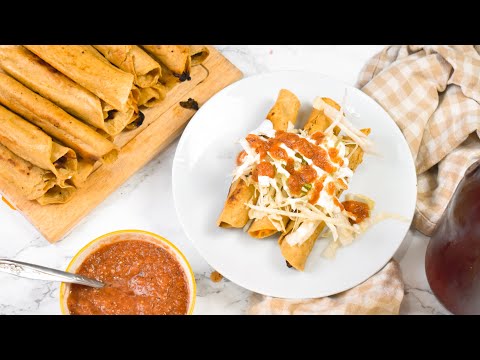 3 TACOS DORADOS VEGETARIANOS 🥕 CHAMPIÑONES, JAMAICA y ZANAHORIA 🌮 || RECETA ECONÓMICA