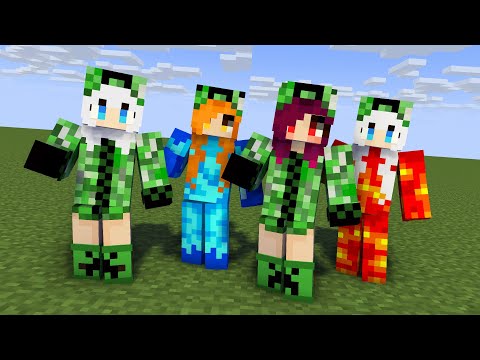 MONSTER SCHOOL : SKIRRI CREEPER FAMILY - MINECRAFT ANIMATION