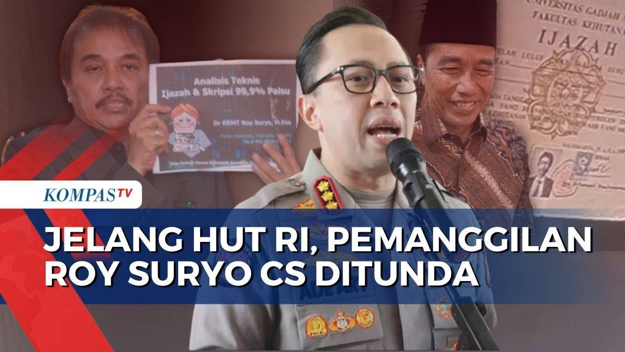 Pemanggilan Roy Suryo Cs di Ijazah Palsu Jokowi Ditunda Karena Jelang HUT RI, Belum Ada Jadwal Baru