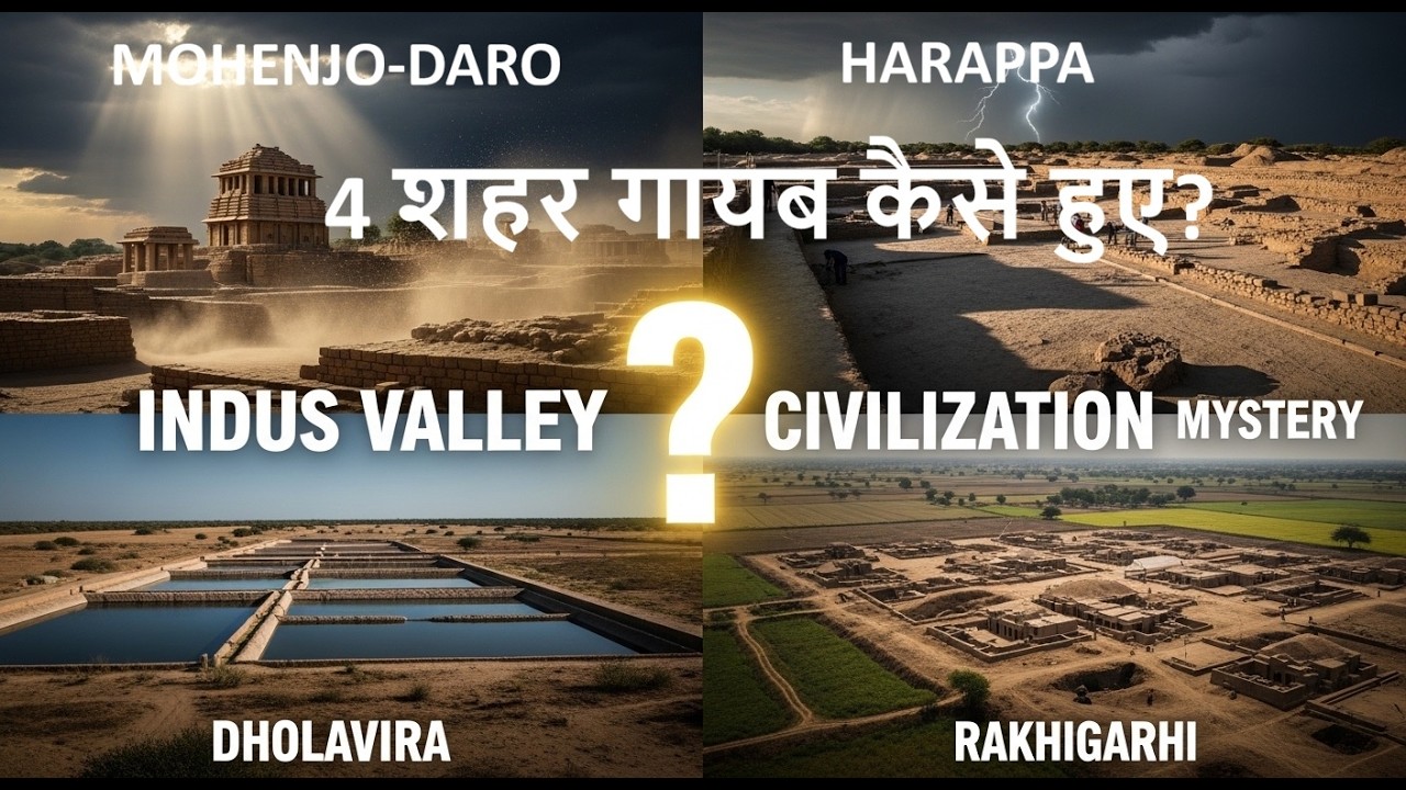 4 प्राचीन शहर जो अचानक गायब हो गए 😱 | Indus Valley Civilization Mystery (Hindi Documentary)