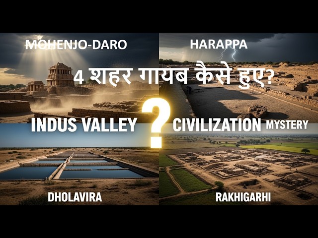 4 प्राचीन शहर जो अचानक गायब हो गए 😱 | Indus Valley Civilization Mystery (Hindi Documentary)