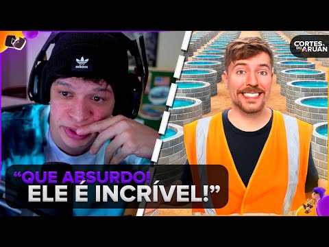ARUAN REACTS: I BUILT 100 WELLS IN AFRICA (MRBEAST) - Cortes do Aruan