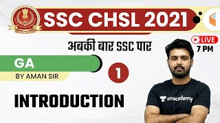 7:00 PM - SSC CHSL 2020-21 | GA by Aman Sharma | Introduction