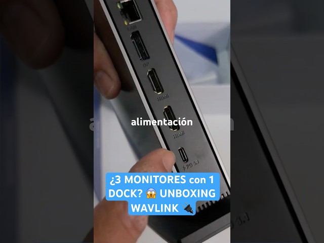 Vídeo relacionado con WAVLINK Estación de Carga USB C para 3 monitores, Docking Station con Dual HDMI, DP, 100 W PD, USB3.0 y 2.0, RJ45, SD/TF, Audio/Micrófono, Compatible Solo con Windows Computer