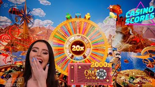 Crazy time big win today,OMGGG ! 4000X BIGGEST NUMBERS !! 2000X,350X,200X And Others ! Topslot 20X !