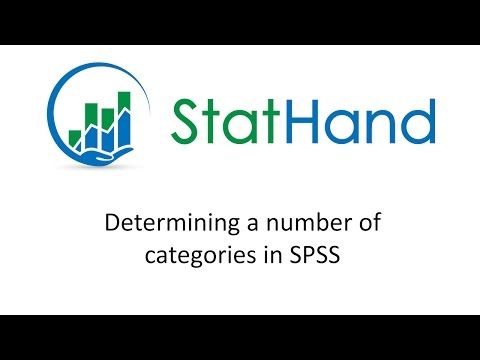 StatHand - Determining a number of categories in SPSS