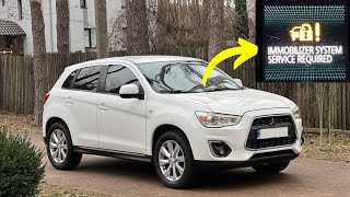 “Immobilizer System Service Required” warning in Mitsubishi cars