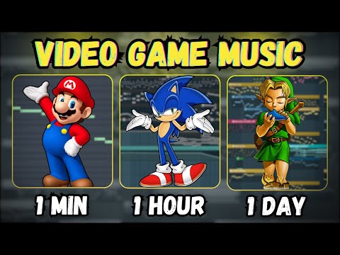 Can I Make Video Game Music in 1 Minute, 1 Hour, and 1 Day?!