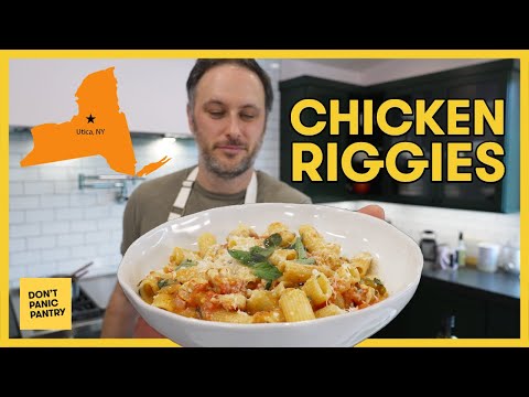 Regional American Pasta! Chicken Riggies, a Quick Weeknight Chicken Noodle Slammer from Utica, NY