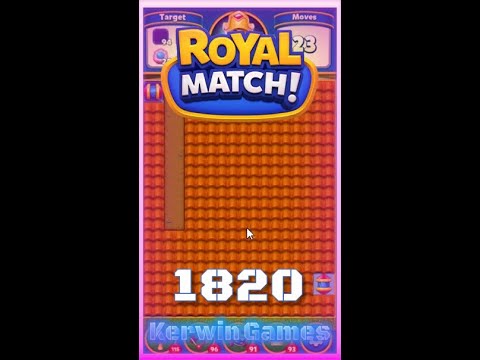 Royal Match Level 1820 - No Boosters Gameplay