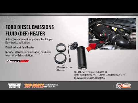 Highlighted part: diesel exhaust fluid (DEF) heater for select Ford F-Series trucks