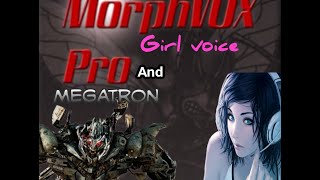 How to make a female voice with MorphVOX Pro