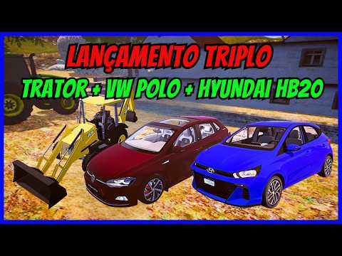 ????Proton Bus Simulator | Novo Mod Trator Retro Escavadeira | Novo Mod de Carro Hyundai HB20 e VW Polo