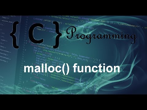 C programming Tutorial 31 malloc function