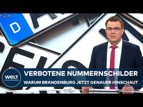 DEUTSCHLAND: Verbotene Codes auf Nummernschildern! Brandenburg schaut jetzt genauer hin