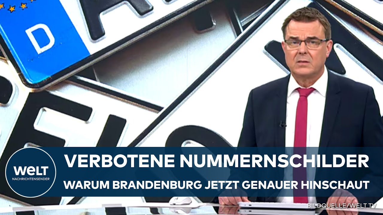 DEUTSCHLAND: Verbotene Codes auf Nummernschildern! Brandenburg schaut jetzt genauer hin