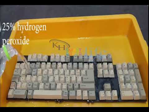 Yellowed Keyboard SamSung Restoration   23 Year Old KeyBoard