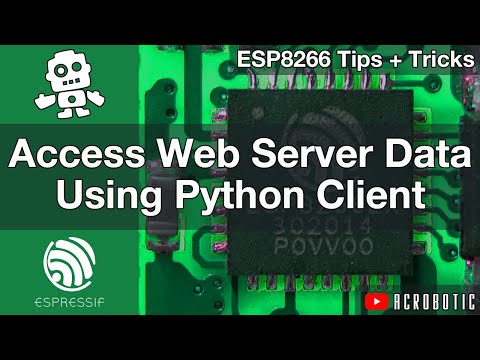 ESP8266 Web Server Access With Python Client And Arduino IDE (Mac OSX and Windows)