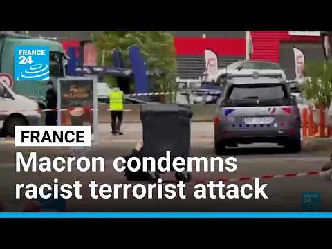 Macron condemns racist terrorist attack in Paris suburb