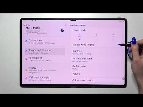 Samsung Galaxy Tab S8 Ultra - How To Enter Vibration Settings
