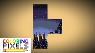 Coloring Pixels - Tetris Sunrise