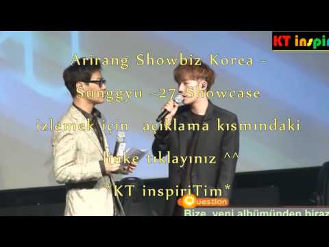 [Türkçe Altyazılı] 150526 Arirang Showbiz Korea - Sunggyu -27- Showcase