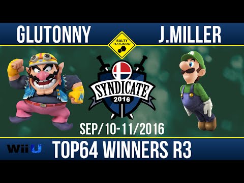 SYN2016 - Glutonny (Wario) Vs J.Miller (Luigi) - Smash 4 Singles Top64 Winners R3