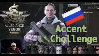 COD Modern Warfare Russian Accent Challenge Yegor