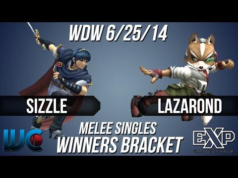 WDW 6/25/14 - Lazarond (Fox/Sheik) vs. Sizzle (Marth) Melee Singles Bracket