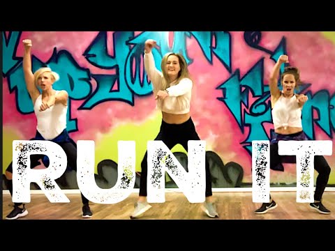 "Run It" Easy Hip Hop for Dancefit Zumba Cardio Workout Chris Brown