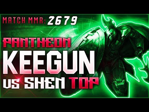 S8 | Keegun Pantheon vs Shen TOP | High Elo Ranked League of Legends