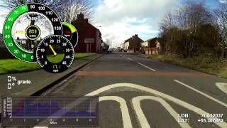 preview picture of video 'Riding With DashWare - Broomhill - Northumberland'