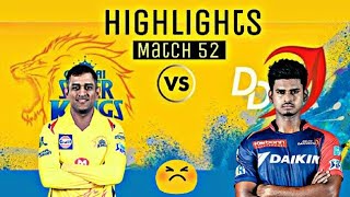 Delhi Daredevils vs Chennai Super Kings - Match 52 | Highlights | IPL 2018 | csk vs dd | win ??