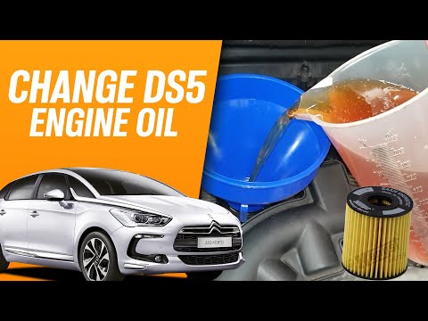 Citroen DS5 Engine Oil Change DIY - 1.6 THP 155, EP6 - (DS3, DS4, Peugeot 3008, 5008 etc)