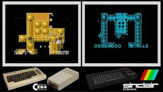 C64 vs ZX Spectrum : HADES NEBULA (Side by side comparison)