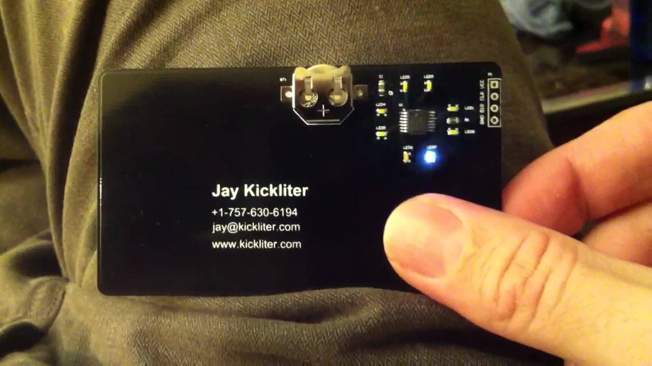 Flashing Touch-Sensitive Business Card All But Guarantees You’re Hired