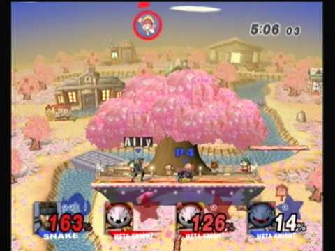 WHOBO 3: Ally (Snake) & Dojo (Meta Knight) vs. RedHalberd (MK) & Dphat (MK) - SSBB