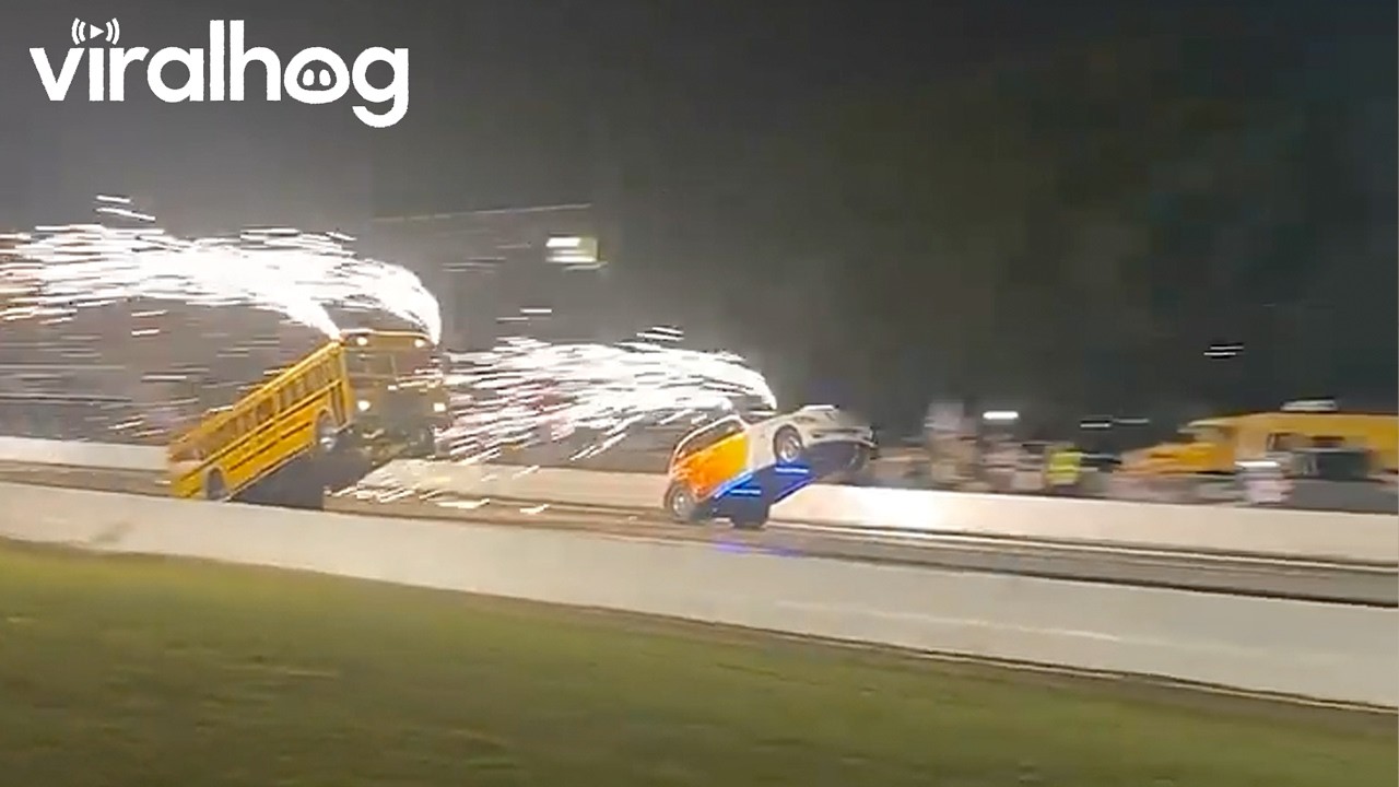 PT Cruiser vs. School Bus || ViralHog