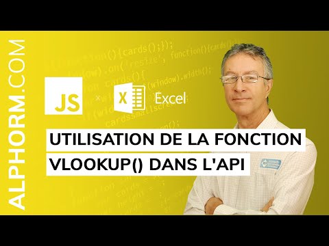 Utilisation de la fonction VLOOKUP dans l API sous Javascript et Excel