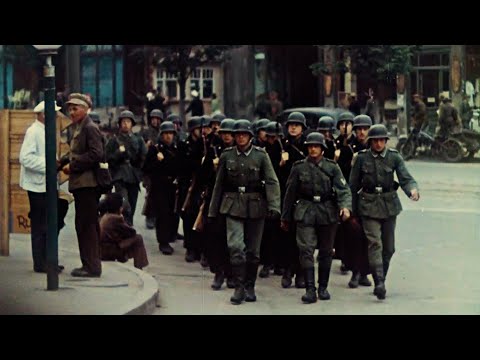 German occupation of Kharkiv, Soviet Union 1942 | (WW2 Color Footage)