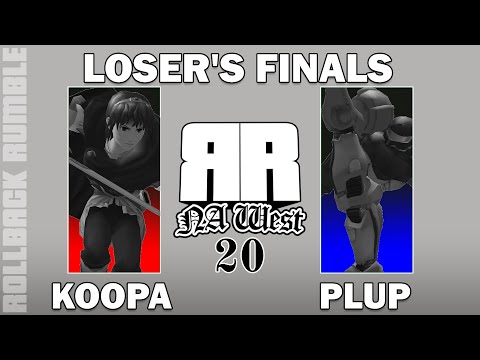 KoopaTroopa (Marth) vs Plup (Samus) | Loser's Finals | Rollback Rumble: NA West 20