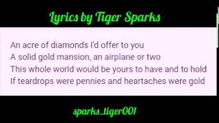 Porter Wargoner featuring Dolly Parton If Teardrops Were Pennies Official Lyrics