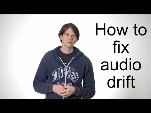 How to correct audio drift