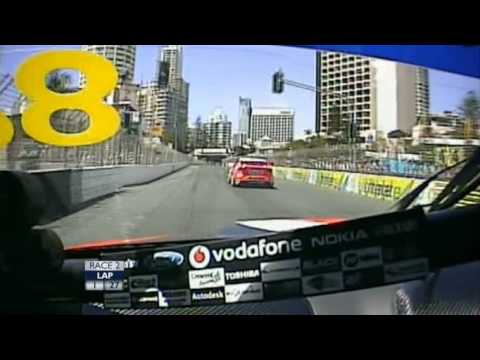 Surfers Paradise 2008: Whincup, Tander lap 1 contact